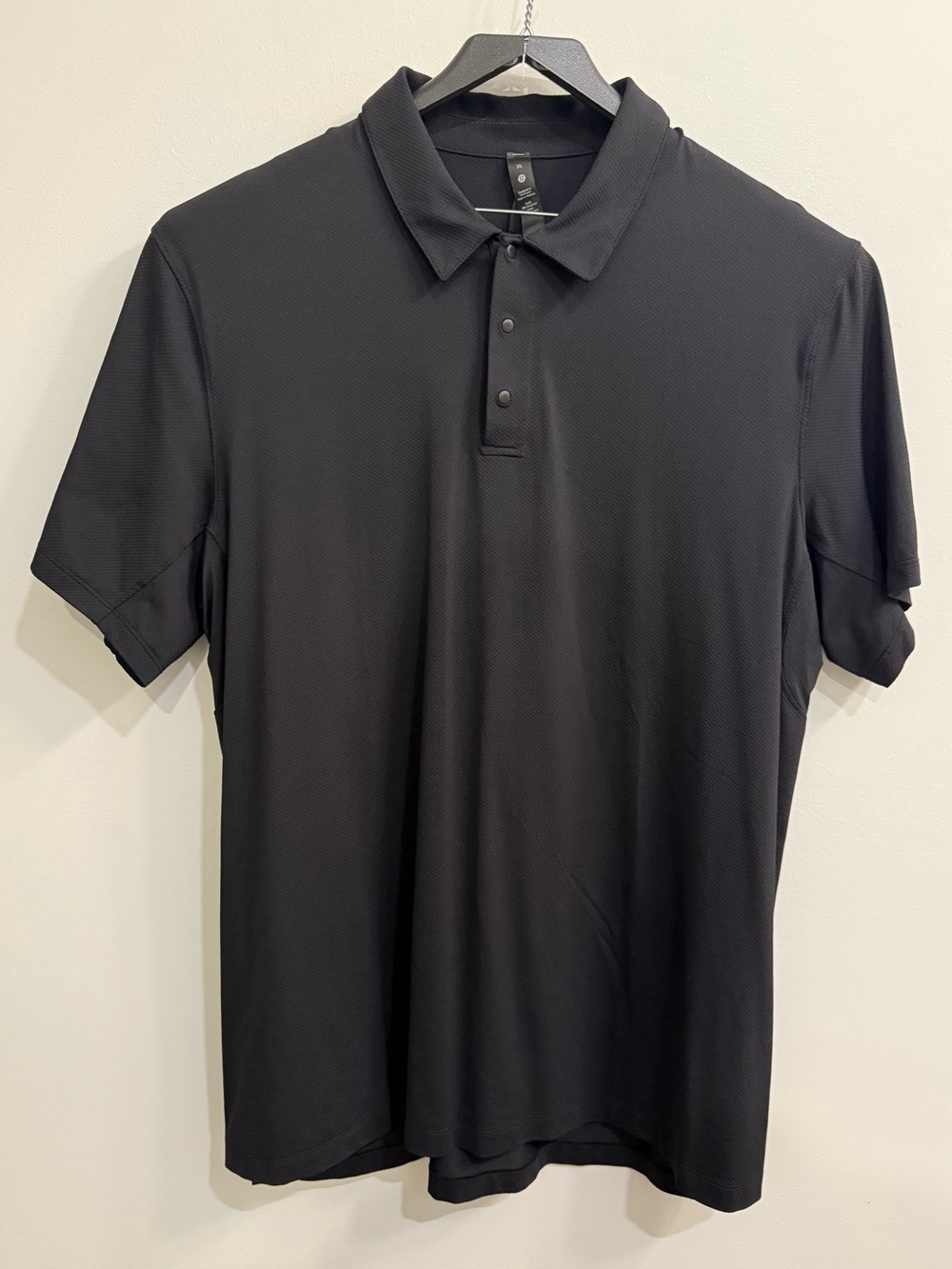 lululemon athletica - Short Sleeve Golf Polo  - Black - XL